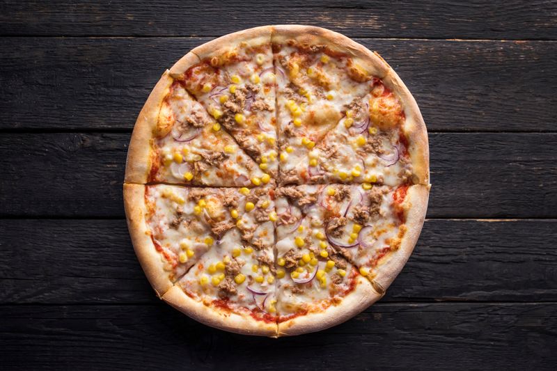 Veggie Garden Pizza loaded with fresh vegetables